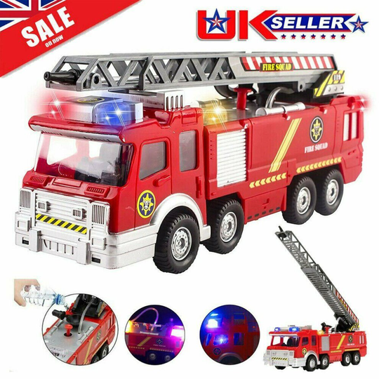 Electric Fire Truck - Water Spray Music Fire Engine Car Kids Toy Gifts