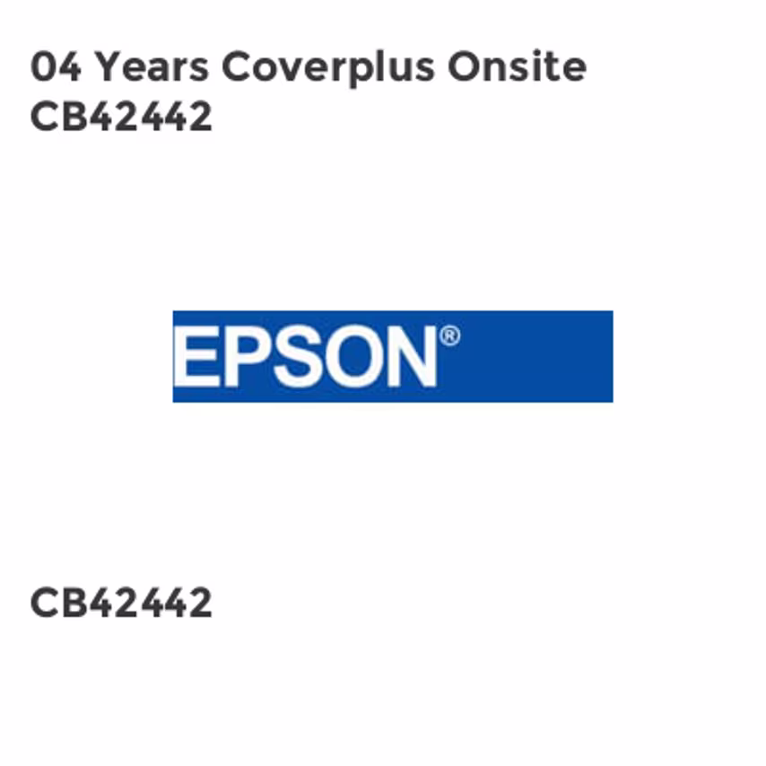 Epson 04 Years Coverplus Onsite CB42442