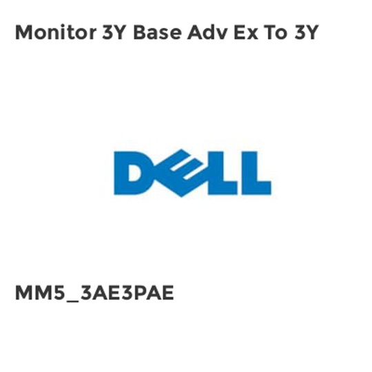 Dell Monitor 3Y Base Adv Ex To 3Y- you get 2