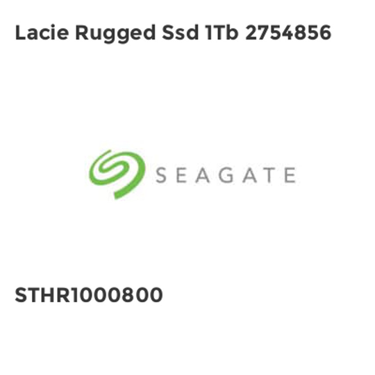 Seagate Lacie Rugged Ssd 1Tb 2754856