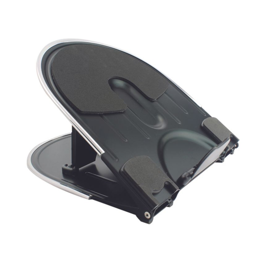 Qconnect Aluminium Laptop Stand Black/Silver KF20077