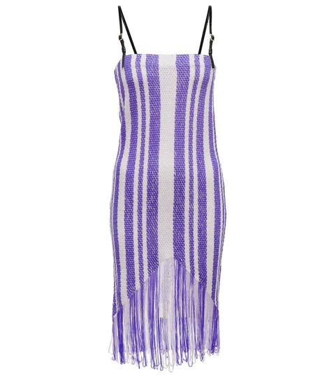 Striped midi dress