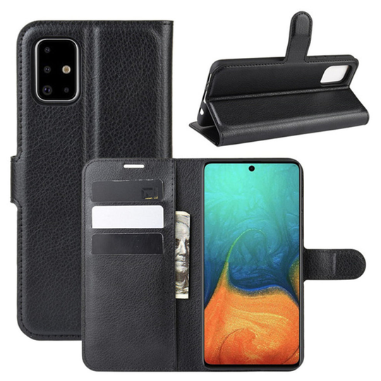 PU Leather Book/Wallet Case for Samsung A71