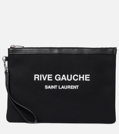 Rive Gauche canvas pouch