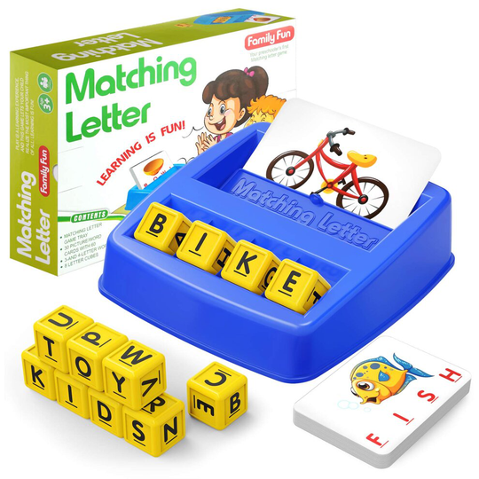 Hahagift Educational Toys for 3-5 Year Old Boy girl gifts, Matching Letter Learning games Activities, Ideal christmas Birthday gift for Toddler Kids A