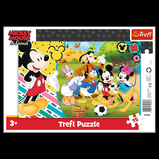 Trefl 15 Piece Baby Kids Disney Mickey In Countryside Frame Floor Jigsaw Puzzle