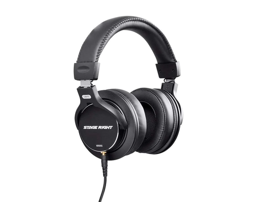 Stage Right Multimedia Studio Reference Monitor Headphones 53mm | Closed-back