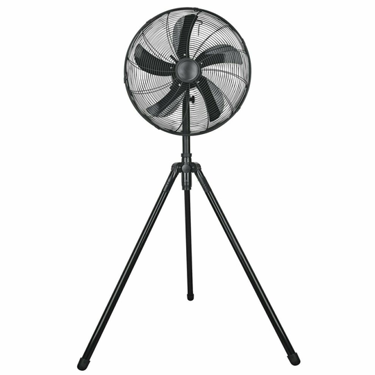 Home 16 Inch Tripod Pedestal Fan - Black