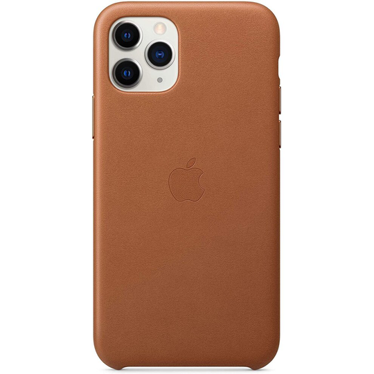 Official Apple Leather Back Cover for iPhone 11 Pro - Saddle Brown