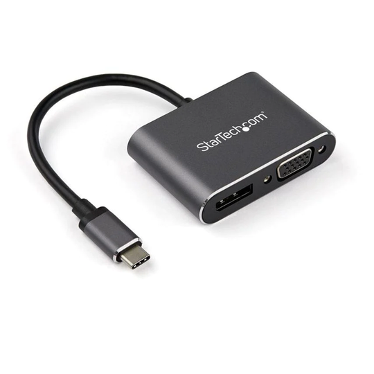 Startech USB C Multiport Video Adapter to DP VGA- you get 5