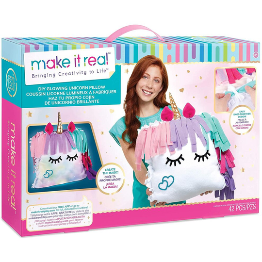 Make It Real Light Up Unicorn Pillow