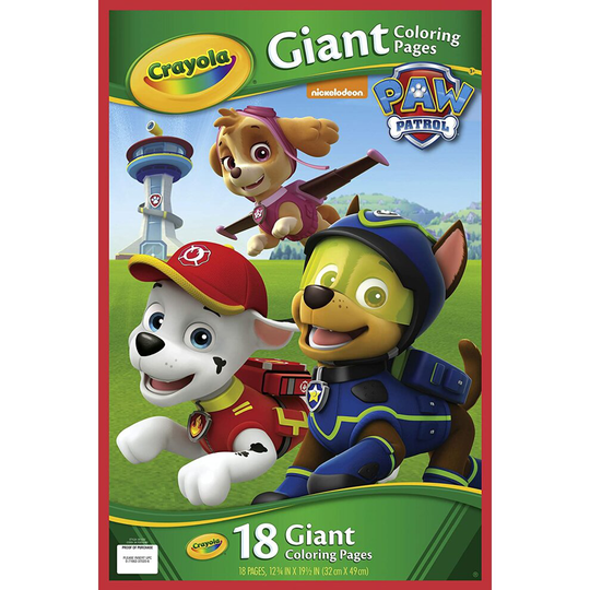 PAW PATROL GIANT COLORING PAGES SET - CRAYOLA GIANT COLOR BOOKS