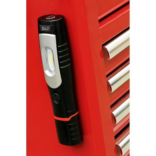 Sealey Rechargeable 360 Inspection Lamp 7 SMD + 3W LED Black Lithium-ion