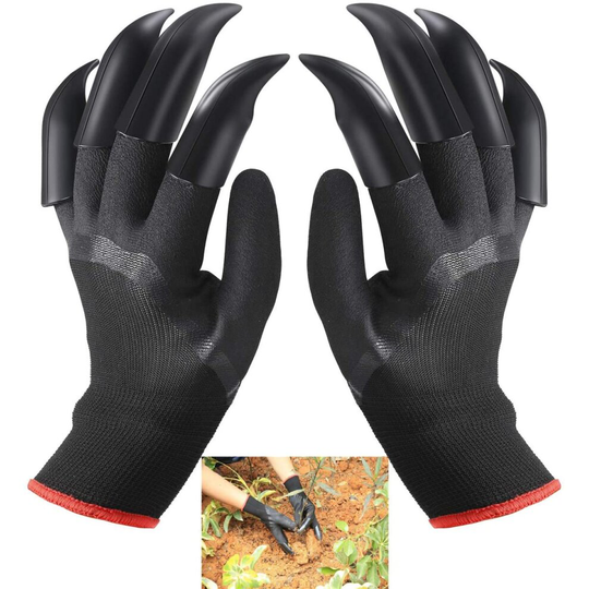FuXing Garden Gloves with Claws, Home Gardening Genie Gloves Quick & Easy to Dig and Plant Nursery Plants,Best Gift for Gardener