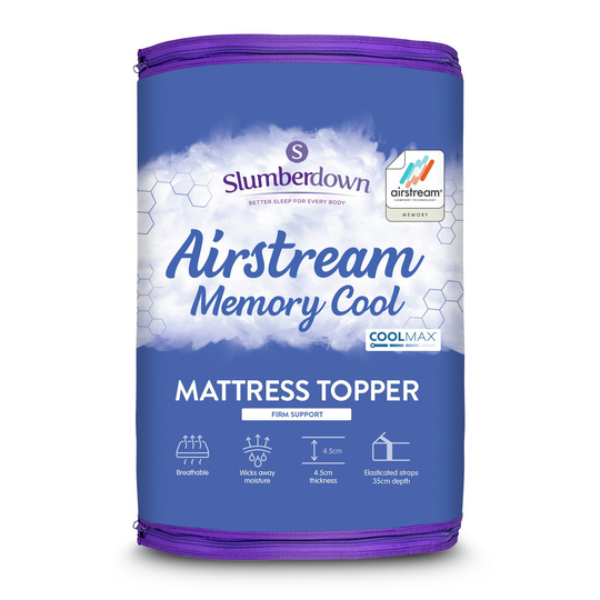 Slumberdown Airstream Memory Fibre Mattress Topper - Single