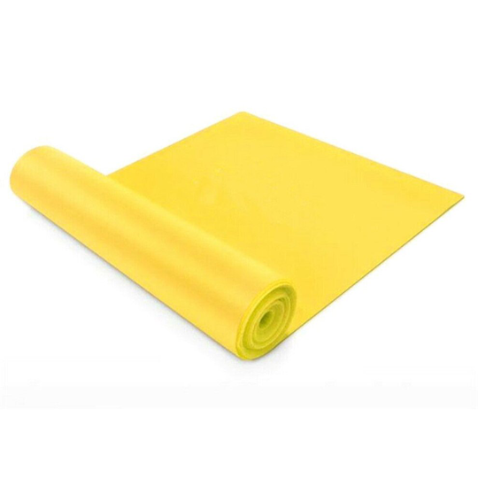 (Yellow, 1.5M) 1.5/2m Theraband Resistance Bands Physio Ballet Pilates Yoga Gymnastics Strips