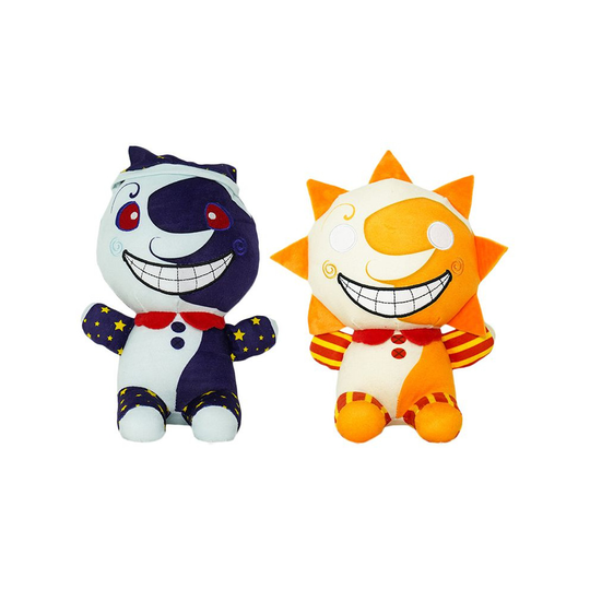 (2Pcs) Five Nights At Freddy's Sundrop Moondrop Daycare Attendant FNAF Stuffed Plush Toy