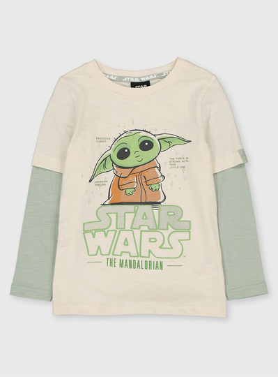 Star Wars Mandalorian Baby Yoda Top - 6-7 years
