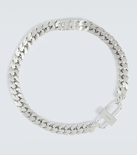 Silver-tone chain necklace