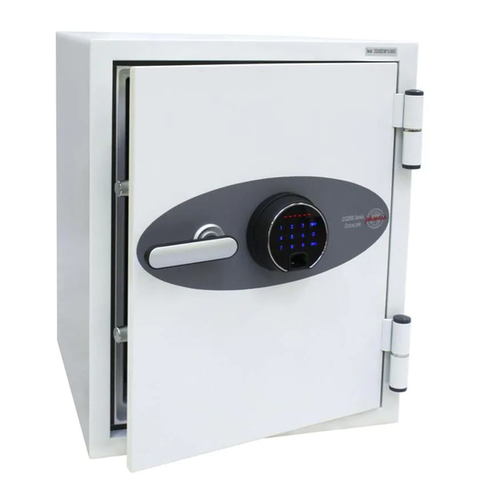Phoenix Datacare Size 2 Data Safe Fingerprint Lock White DS2002F