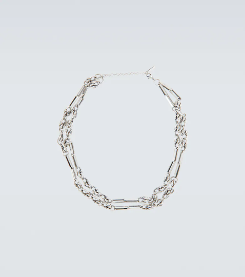 Chainlink brass necklace