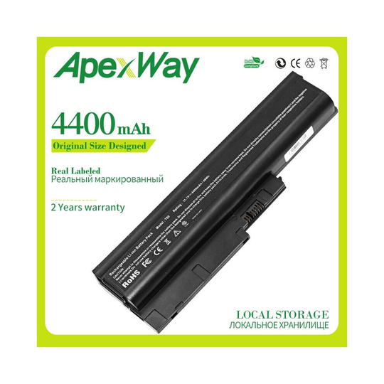 Apexway Laptop Battery for Thinkpad T61 R60 Z60 z61 T60 R61 for IBM Le