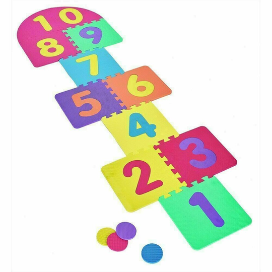 Giant Garden Hopscotch Indoor Outdoor Family Kids Games Fun Mat Foam