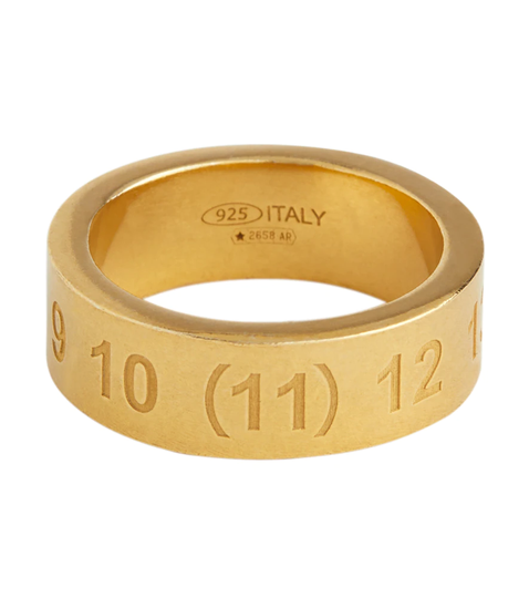 Engraved sterling silver ring