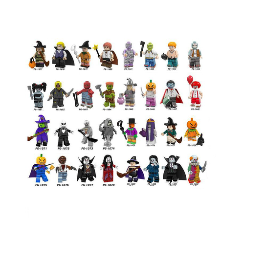 (SET OF ALL 32PCS) 32 Series Minifigures Fit LEGO Halloween Decoration Pick Your Own Monster
