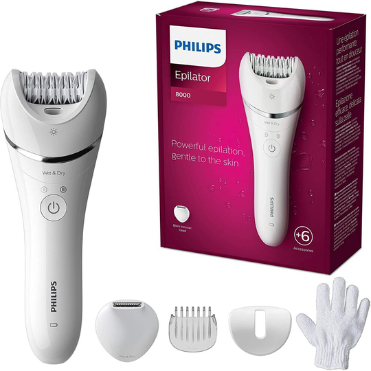 Philips Series 8000 BRE 715/00 - Female Depilator, Ceramic