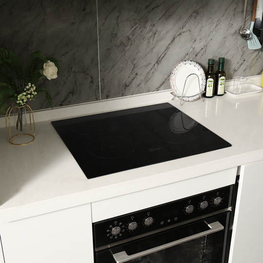 Electric Induction Hob Built-in Hot Plates 4 Zones Cooker Touch Controls