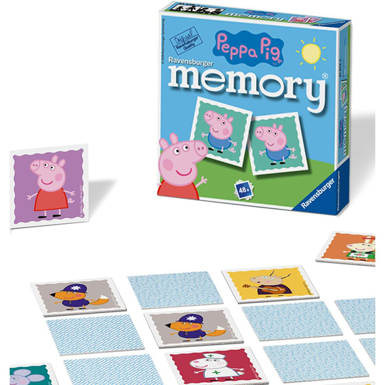 Mini Memory Game Peppa Pig Kids 3 Years+ Classic Picture Snap Matching Pairs