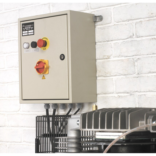 Sealey Compressor 270L Belt Drive 10HP 3PH 2-STAGE with Cast Cylinders