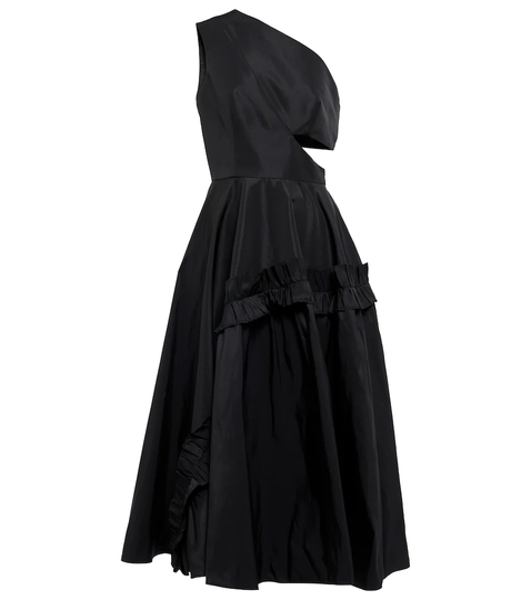 One-shoulder midi dress