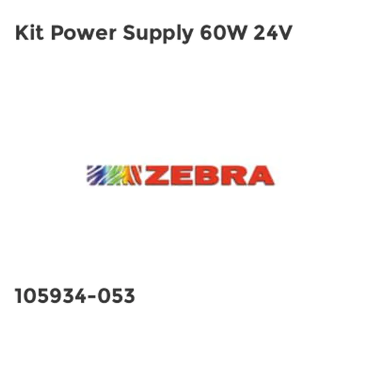 Zebra Kit Power Supply 60W 24V- you get 2