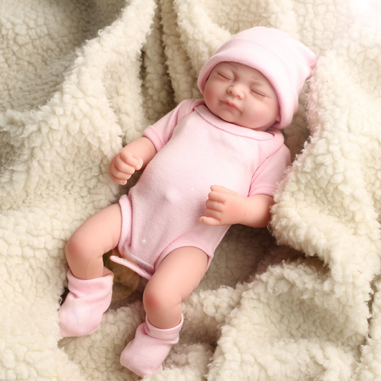 11'' Reborn Baby Dolls Lifelike Newborn Toy Full Body Vinyl Silicone