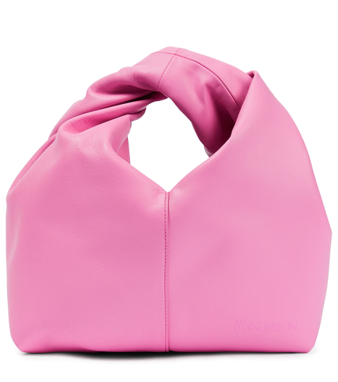 Twister medium leather tote bag