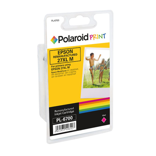 Polaroid Epson 27XL Remanufactured Inkjet Cartridge Magenta T271340-COMP PL