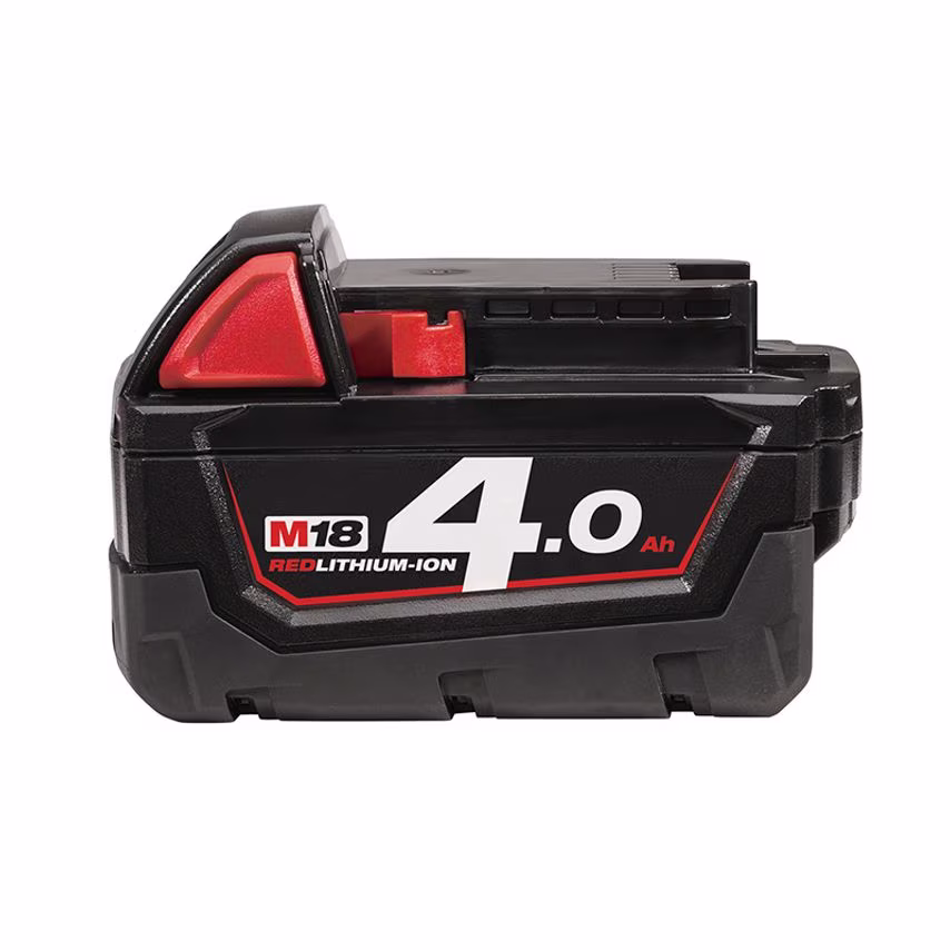 Milwaukee Power Tools M18 B4 REDLITHIUM-ION Slide Battery Pack 18V 4.0Ah Li-ion