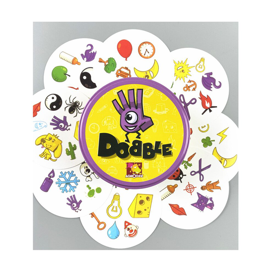 (#1) Spot it Card Game Dobble Family Friend Party Game Fun 5 Games In 1 Kids