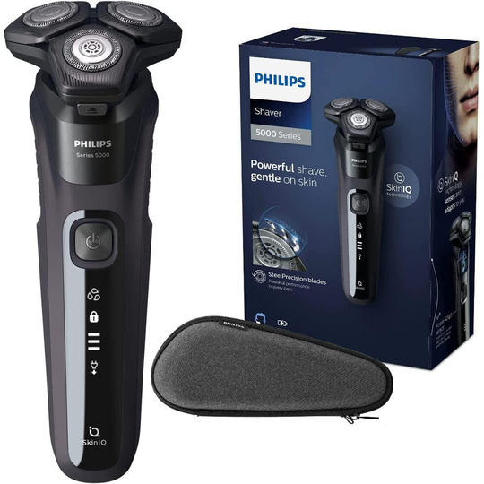 Philips Shaver Series 5000 Dry and Wet Electric Shaver for Men (Model S5588/30) ( 2 pin plug UK version)