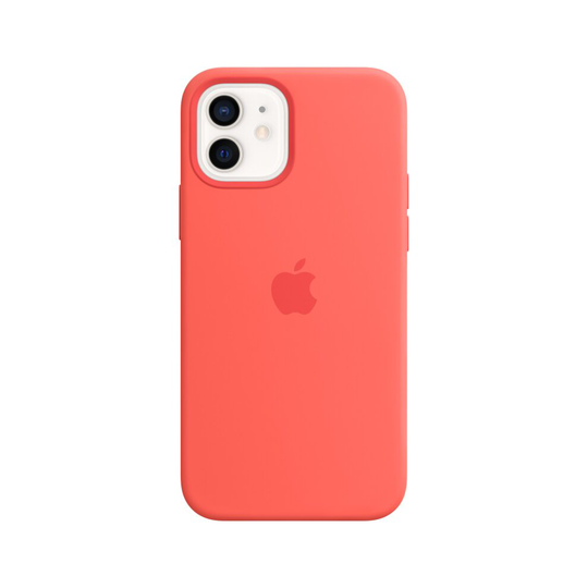 Apple Silicone Case with MagSafe for iPhone 12 & 12 Pro - Pink Citrus - MHL03ZM/A