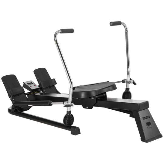 HOMCOM Rowing Machine, Rower w/ Adjustable Resistances Digital Monitor