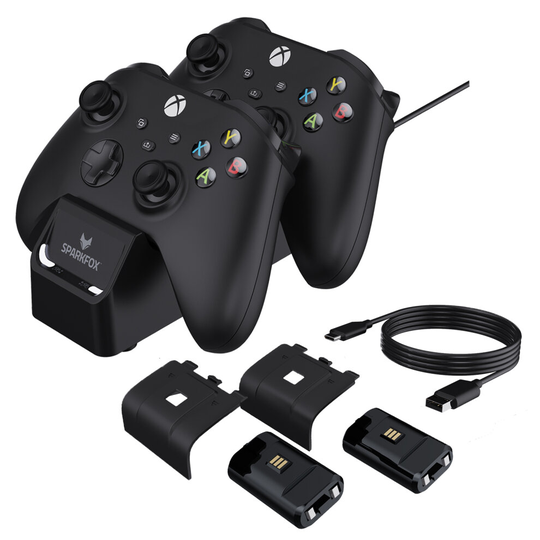 Dual Charge Dock with 2 x Battery Packs for Xbox Series X / S Controllers