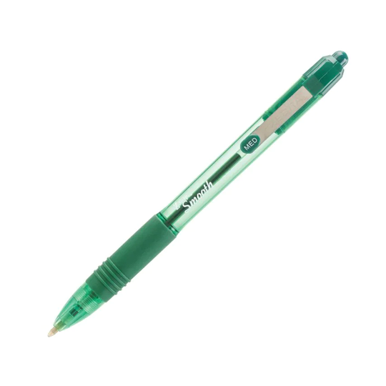 Zebra Zebra Z-Grip Smooth Rectractable Ballpoint Pen 1.0mm Tip Green (Pack 12)