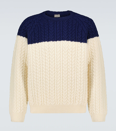 Wool crewneck sweater
