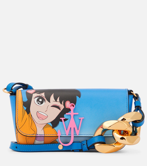 x Run Hany Chain Baguette leather bag