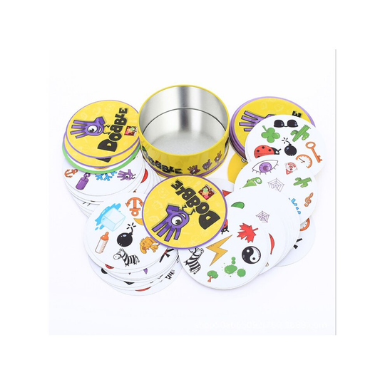 (Dobble Original) Spot it Card Game Dobble Family Friend Party Game Fun 5 Games In 1 Kids