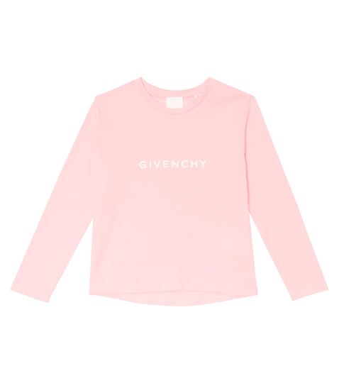 Logo-print cotton jersey top