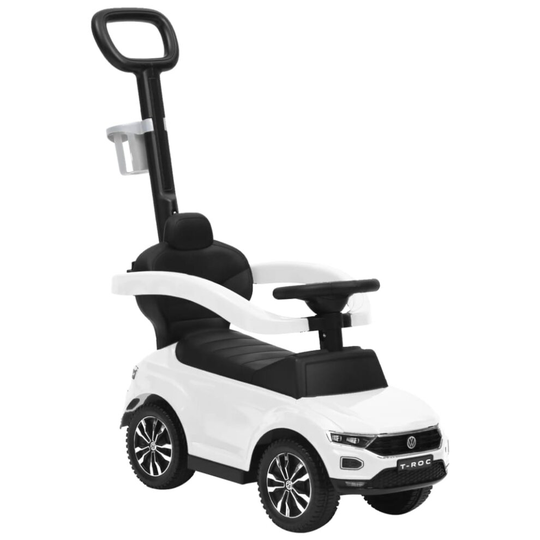 vidaXL Step Car Volkswagen T-Roc White Game Garden Ride-on Toy Pedal Vehicle